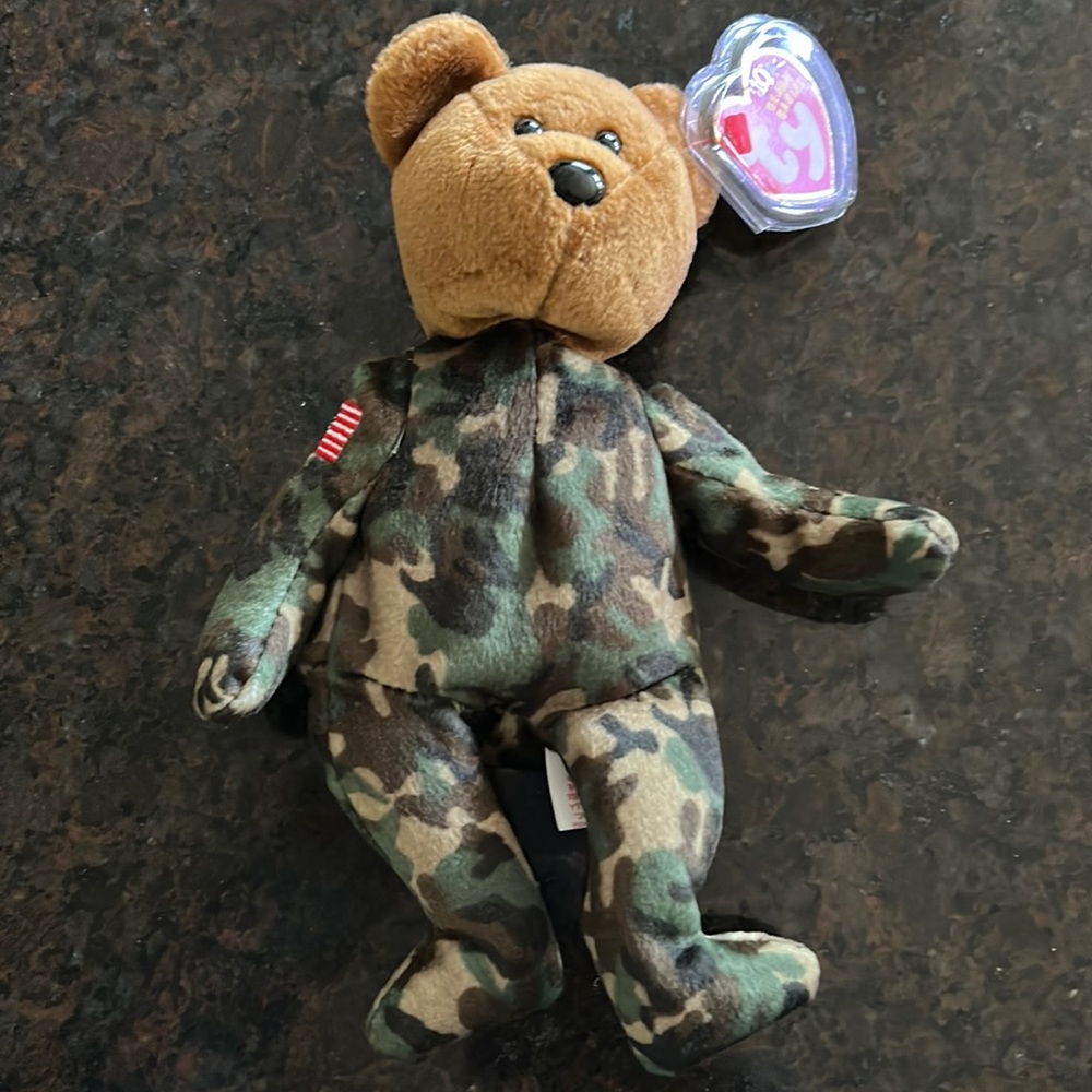 Hero Beanie Baby Bear